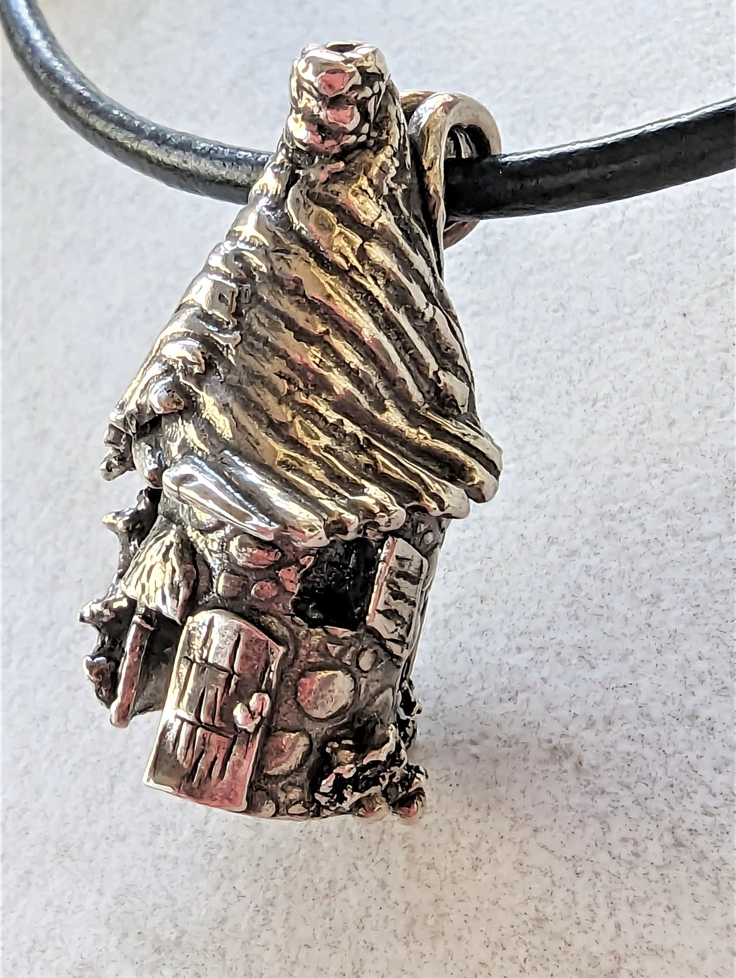 Silver Fairy House Pendant Necklace